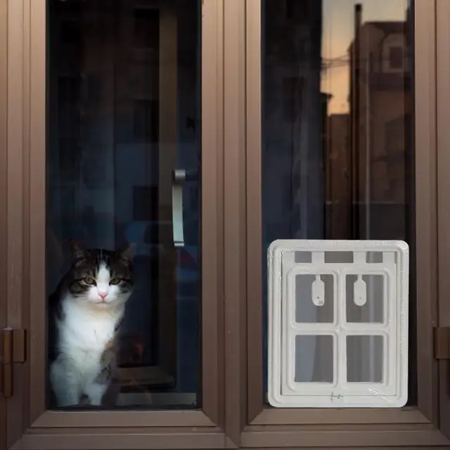 Pet Screen Door Magnetic Closure Wall Dog Door Easy Setup Pet Door Pet Supplies Pet Safe Doggie Door For Dog Cat Kitten For