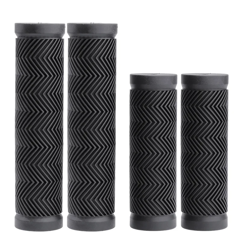 Mountain Bike Rubber Handlebar Odorless Soft Scooter Handlebar Road Bike Stroller Non-slip Grip Bicycle Handlebar Grips litepro bike handlebar aluminum alloy grips plugs road bicycle handlebar end cap for 22 24mm handle bar bmx parts