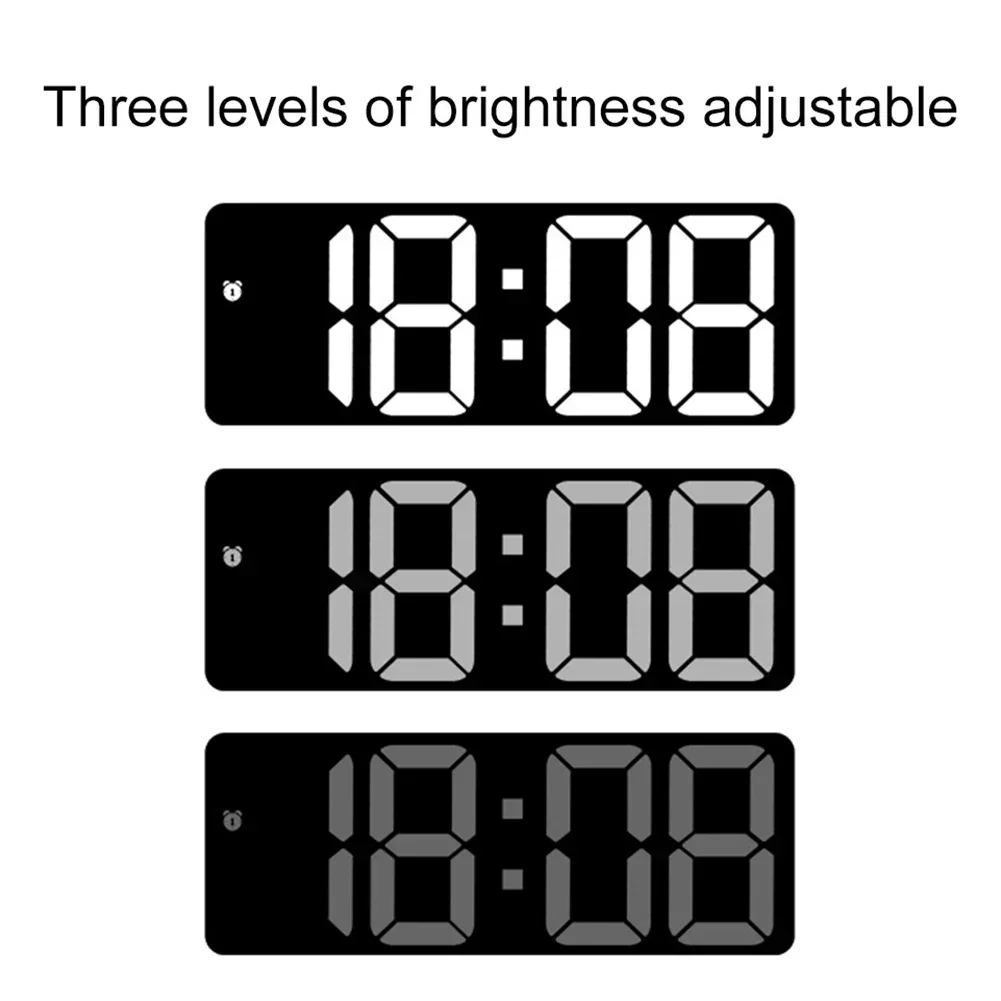 Smart Electronic Clock with Bright Display, Voice Control, and Multifunctional Features