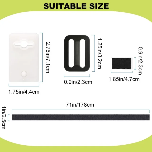 24Dic/8Kits Uszoda Borítóhenger -Rögzítő Hevederek Készlet Univerzális Napenergia -Takaró Nejlon Csengő Csík Csat Kötőelemek - Image 6