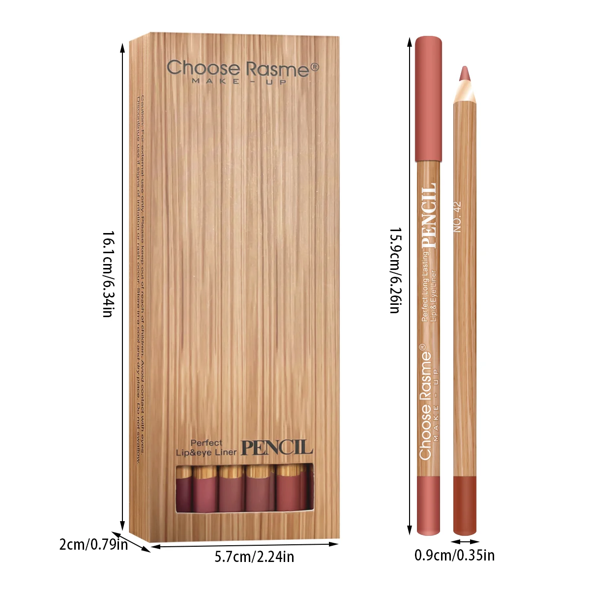 12 color lipliner suit smooth, delicate, waterproof, sweat resistant, easy to apply color rendering lipstick pen suit