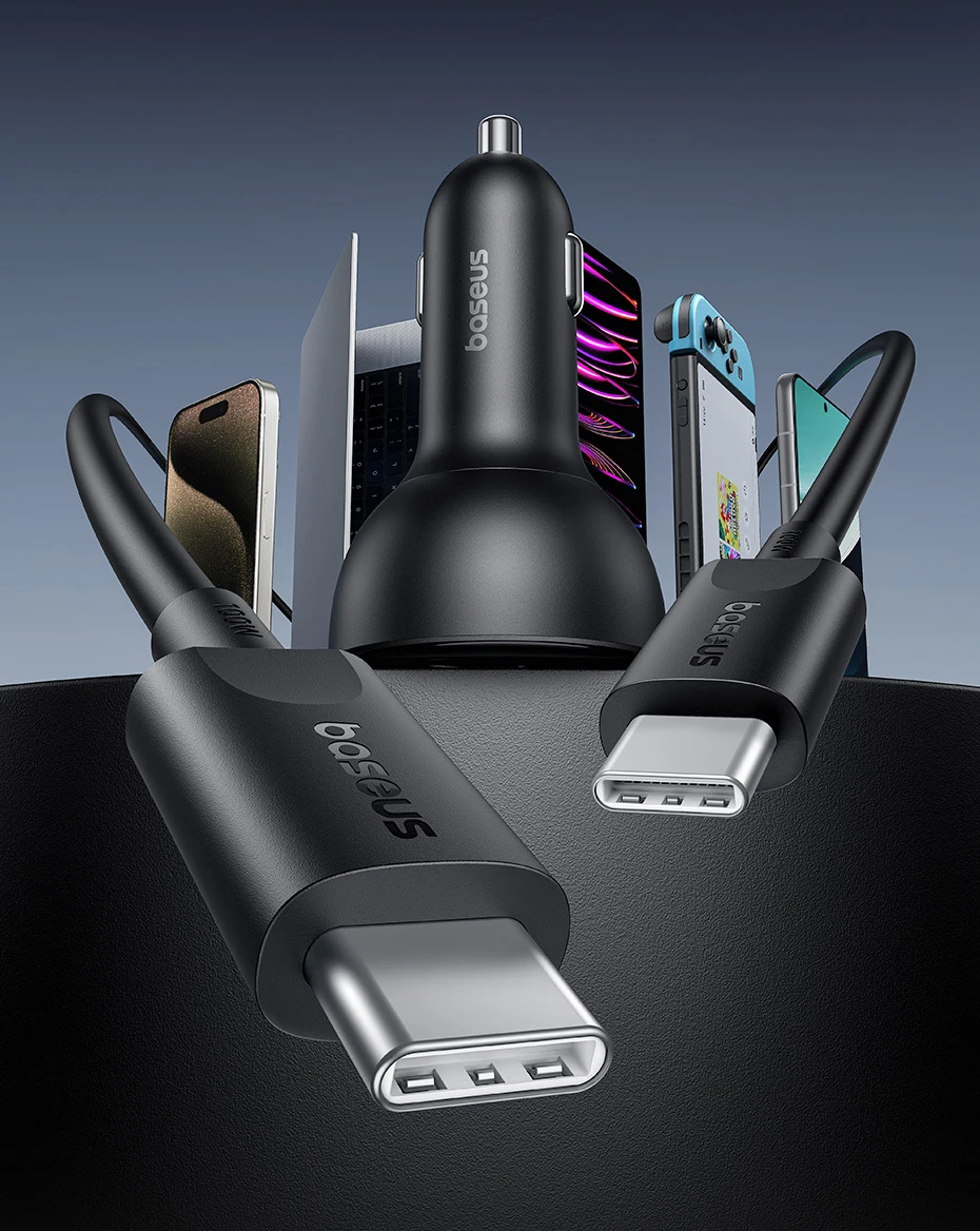 152.5W Car Charger Fast Charging 100W PD3.0 QC4.0 USB Type-C Phone Charger For i