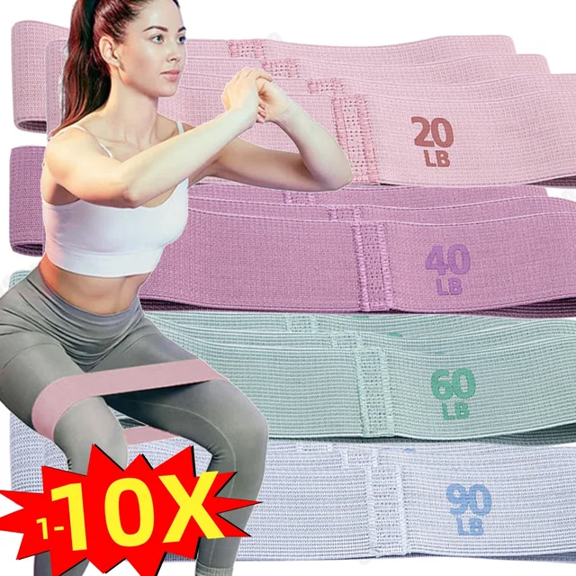 Resistance Bands (1-10 Pieces) - Complete Workout for Fitness, Yoga and Home Gym