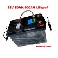 Gtk 12V 100AH 120Ah 150Ah 24V 36V 40Ah 50AH 60Ah 80Ah lifepo4 batterie au lithium batteries à cycle profond avec application Bluetooth BMS 3