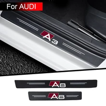 

Car Accessories Carbon fiber Threshold for audi a4 b6 b7 b9 a3 8l 8p 8v q3 a7 a4 b8 a6 c6 4f c7 a5 q5 q7 q8 a7 a8 car stickers