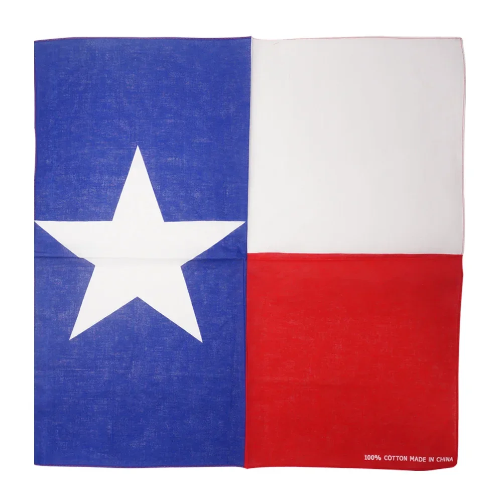 Cotton Texas Flag Bandana Men Women Running Dancing Headband Scarf Hip Hop Head Wrap Neckerchief