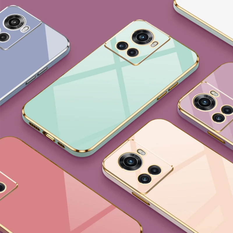 Luxury Square Plating Shockproof Back Cover