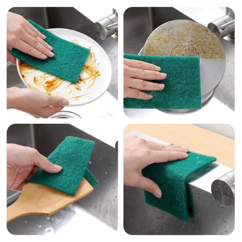 10/20/30-Pack Scrub Pads - Reusable Grease Cleaning Pads for Kitchenware, Non-Scratch Dishwashing & Pot Cleaning (Multipurpose)