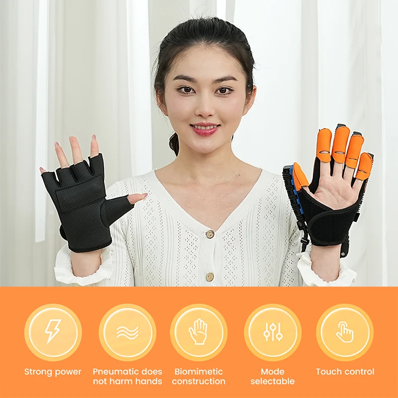 Protable Rehabilitation Robot Gloves Stroke Hemiplegia Glove Cerebral Training Device Finger Exerciser Hand Function Recove 5