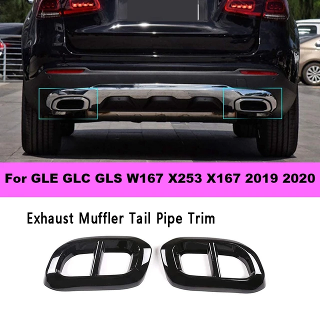 Für Mercedes Benz GLE GLC GLS W167 X253 X167 2019 2020 Auspuff Schwanz  Spitze Rohr Trim