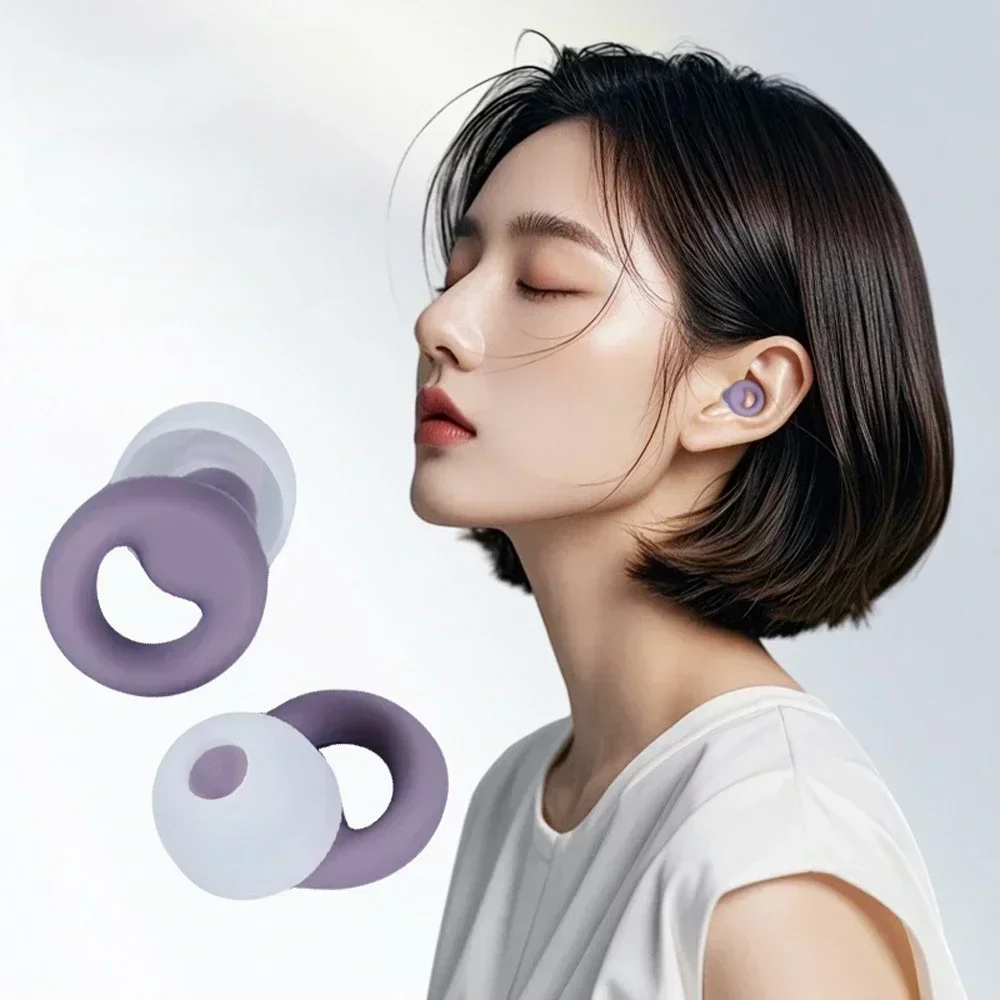 Ultra-Soft Silicone Earplugs – Noise Cancelling for Sleep, Swimming & Travel (3 Sizes + Premium Case) - Image 2