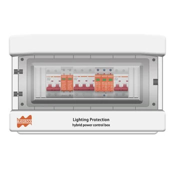 Scatola combinatore cc fotovoltaica scatola di distribuzione ca sistema di generazione di energia ibrido for12v24v48v DC AC SPD scaricatore di protezione contro le sovratensioni