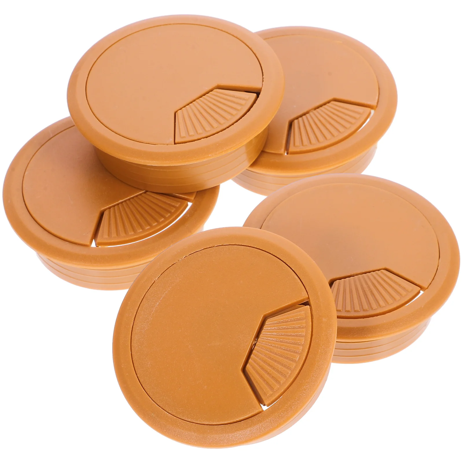 

5 pcs Round Cable Hole Covers Plastic Wire Hole Plugs Desktop Cord Hole Plugs for Cord Management