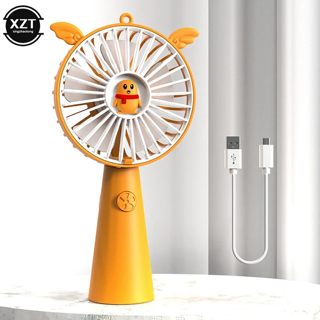 Stay Cool Anywhere with Portable USB Rechargeable Mini Fan