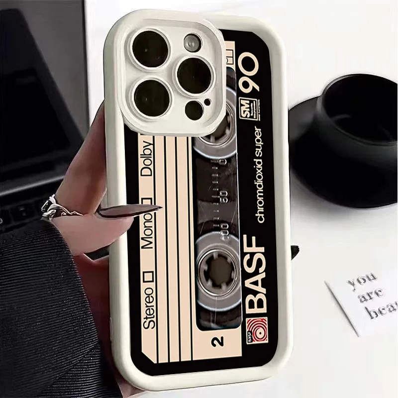 Retro Cassette Tape Design Phone Case Cover