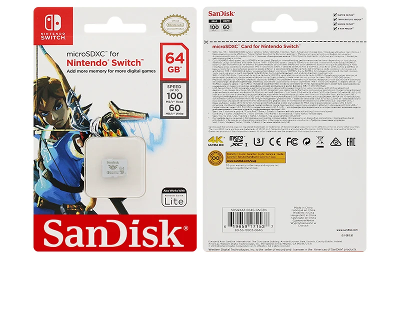 16 gb memory card Newest SanDisk 256GB Micro SD Card U3 128GB Flash Card Memory Card 4K Ultra HD TF Card Original For Nintendo Switch 8gb micro sd card