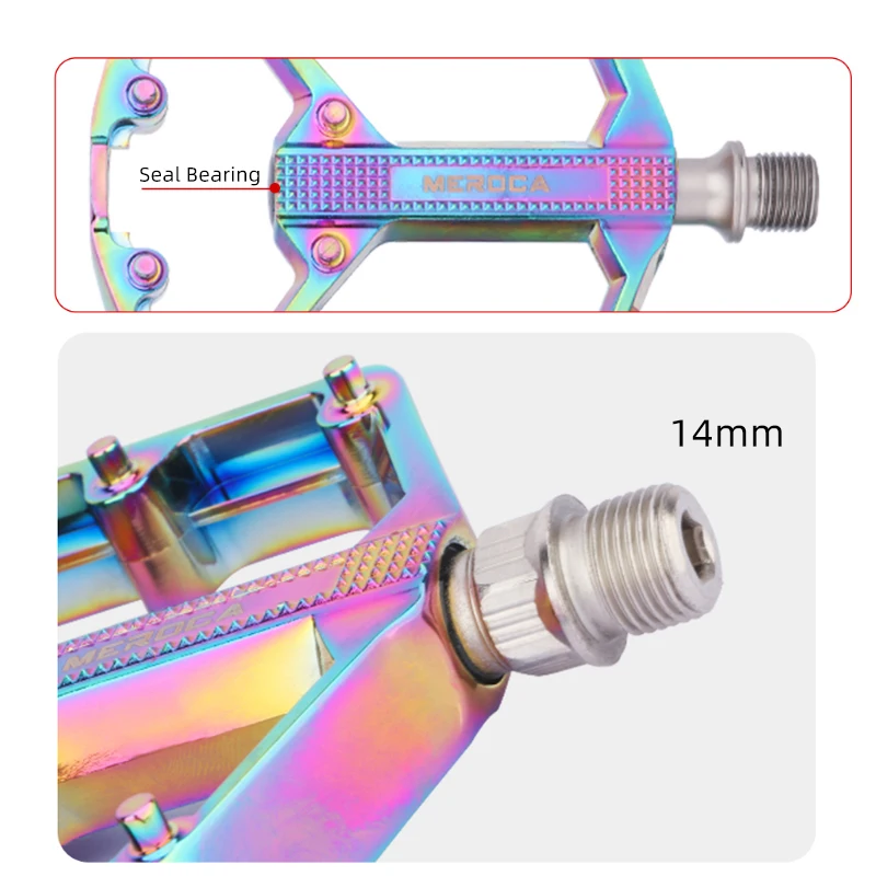 Ultralight sealed bearing pedal non-slip Al alloy multi-specification plating/black bicycle pedals for MTB BMX road bike about 410g