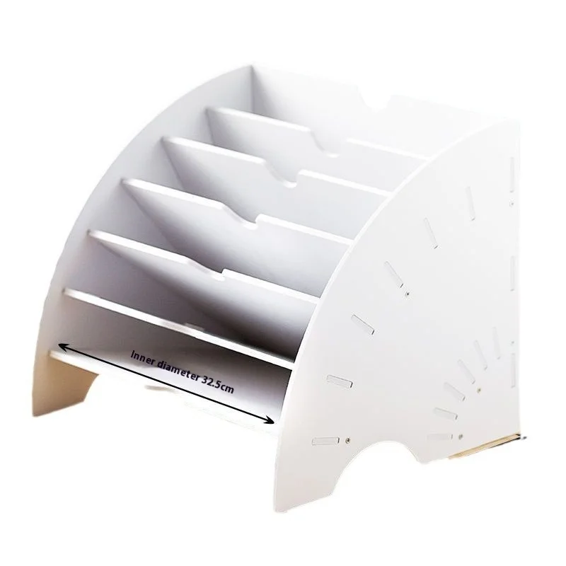Multi-layer file rack data rack desktop creative office classification supplies storage A4 paper horizontal layered