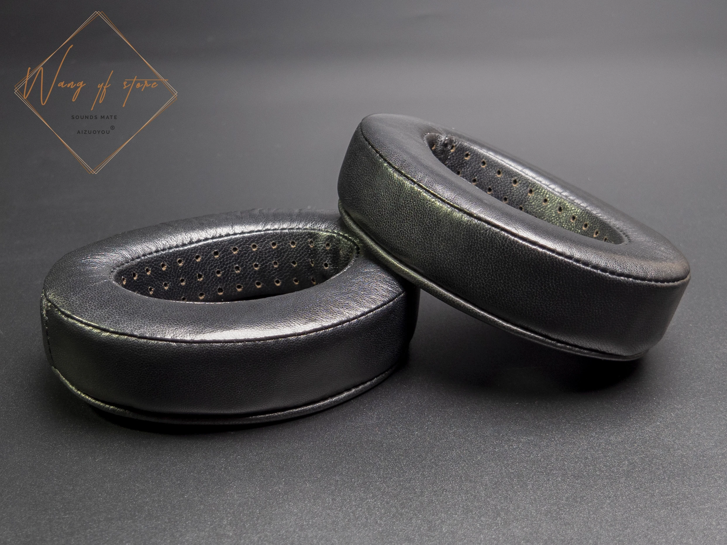 Almofadas de Orelha de Pele Carneiro Almofada de Espuma para Akg K371 Fones de Ouvido Couro Real Substituição de Pele de Cordeiro Earpads Manga Fone Ouvido Earmuff - Image 5