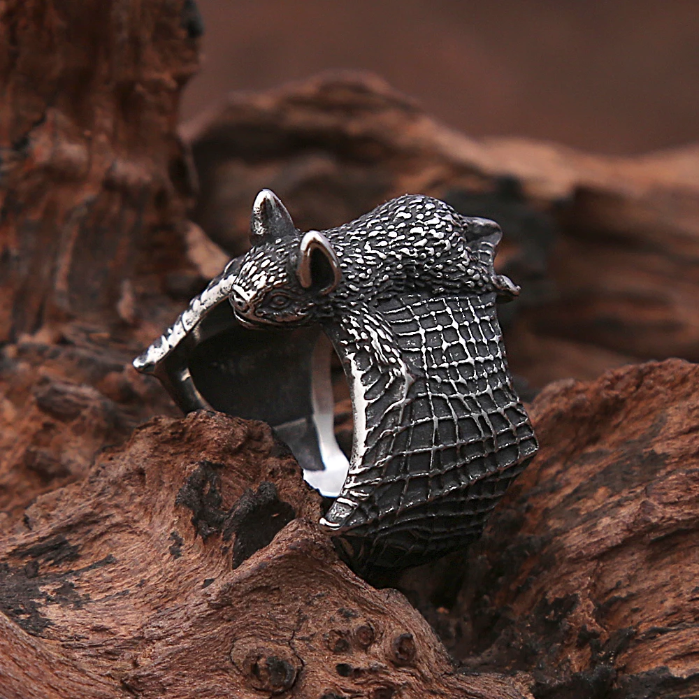 RATS MAGICAL DESIGHN／SKULL RING SILVER（Chameleon Ring