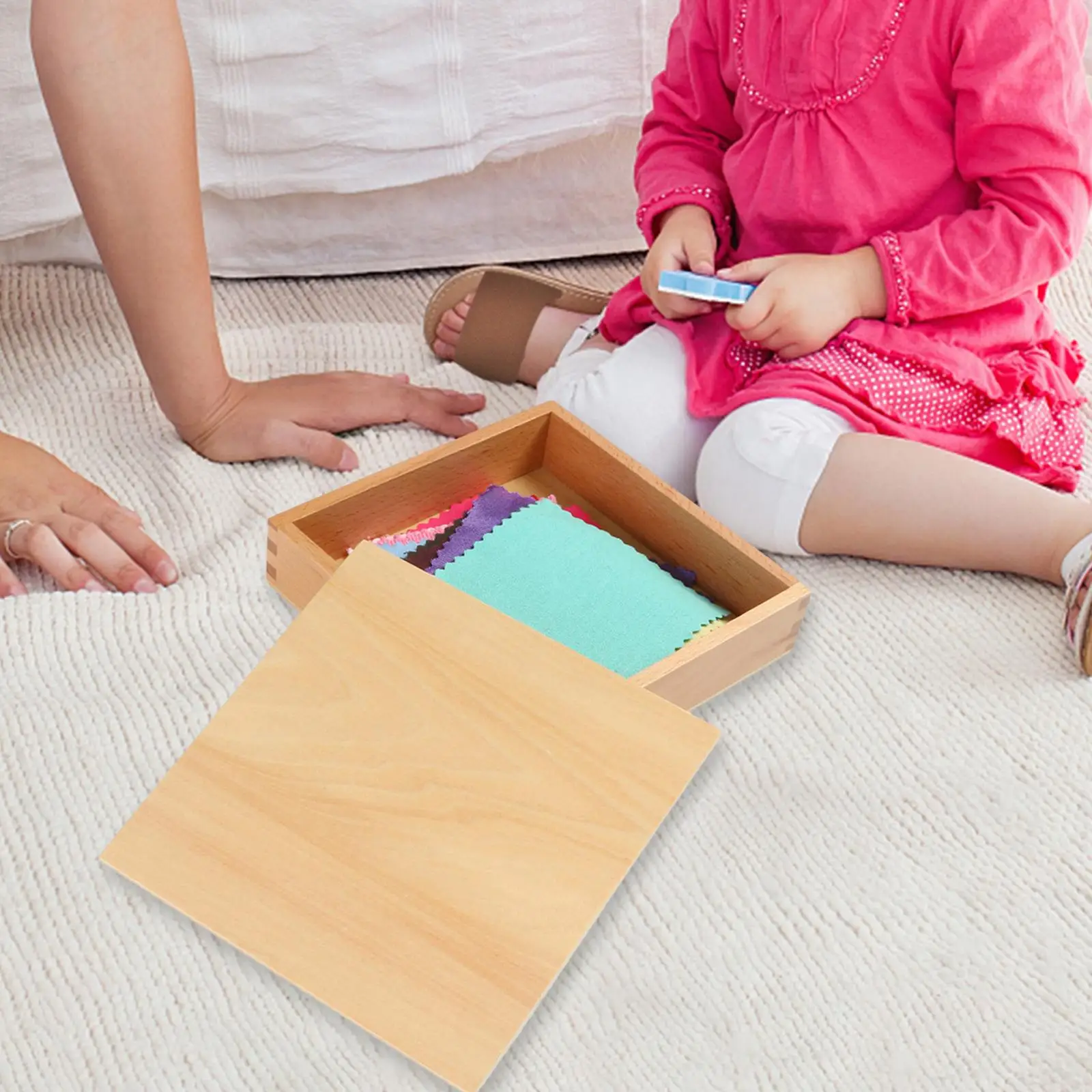 

Montessori Fabric Box Educational Sensory Touch Toys for Teaching Aids Boys Girls Birthday Gifts Holiday Present Ages 2 3 4