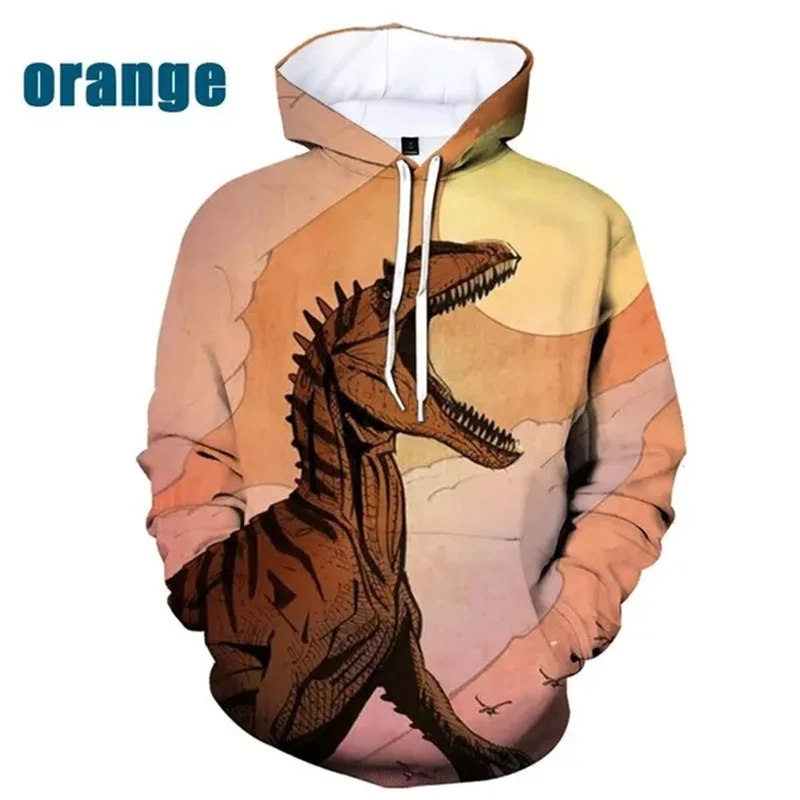 thumbnail image 1 of Sudadera unisex con estampado 3D de dinosaurio, sudadera con capucha de moda para hombre, sudadera informal de primavera y otoño de talla grande para hombre, sudadera con capucha, camisetas de calle, 1 of 5