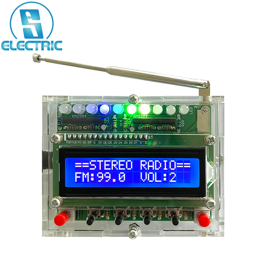 FMRadioKitsSolderingProjectsDIYElectronicsDigitalKitwithLCD