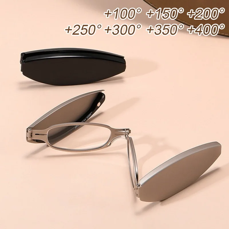 FashionFoldingReadingGlassesWomenMenPortablePresbyopicGlasses