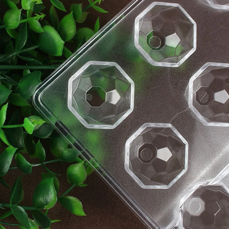 다이아몬드 모양 폴리카보네이트 초콜릿 몰드, 본본 캔디 21 캐비티용, 제과 베이킹 페이스트리 도구 몰드, 8 g/piece