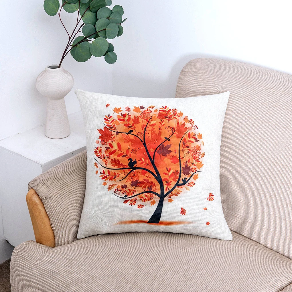 

4pack lot Tree Print Cushion Cover Easy To Change And Clean For Modern Home Pillow Cover Pillowcases