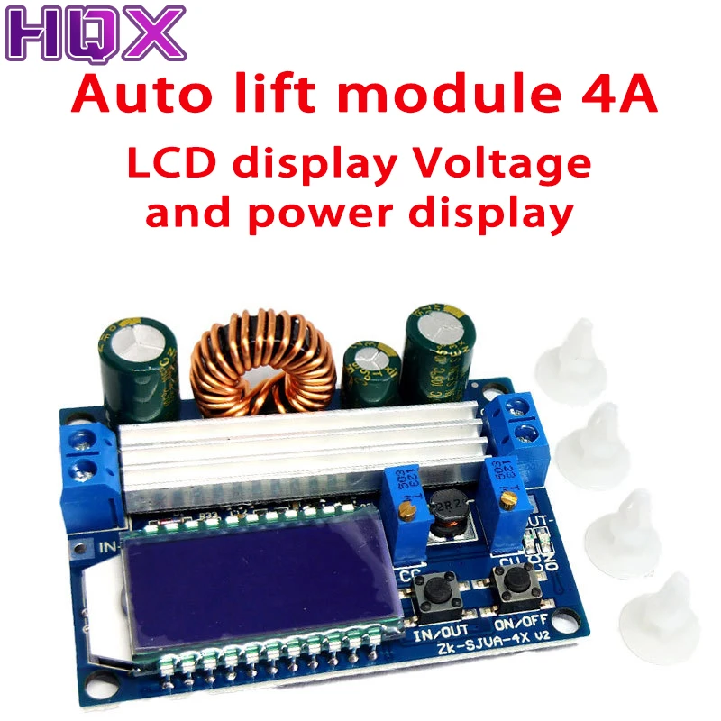 TECNOIOT 35W DC-Wandler 5,5-30V Auf 0,5-30V – Step-Up/Down Buck-Boost Mit LCD, 4A, Einstellbarer Strombegrenzung