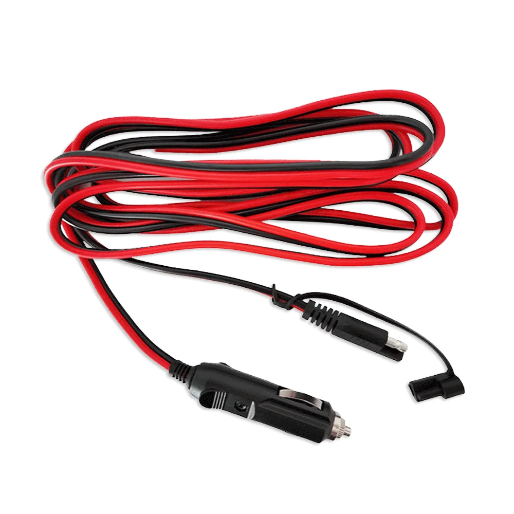 200cm Sae Plug to Cigarette Lighter Male Extension Cord 12V Car Power Cord Outdoor Portable Solar Generator Extension 18awg,extension cable,cigarette lighter adapter cable