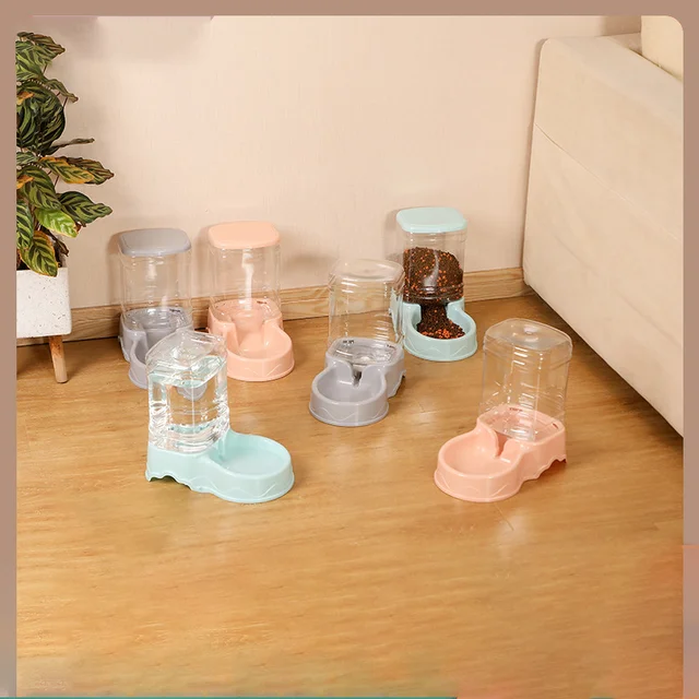 Cat Pet Automatic Feeder Drinking Bowl Large Capacity Dog 3.8L Combination Grain Storage Bucket Supplier 3