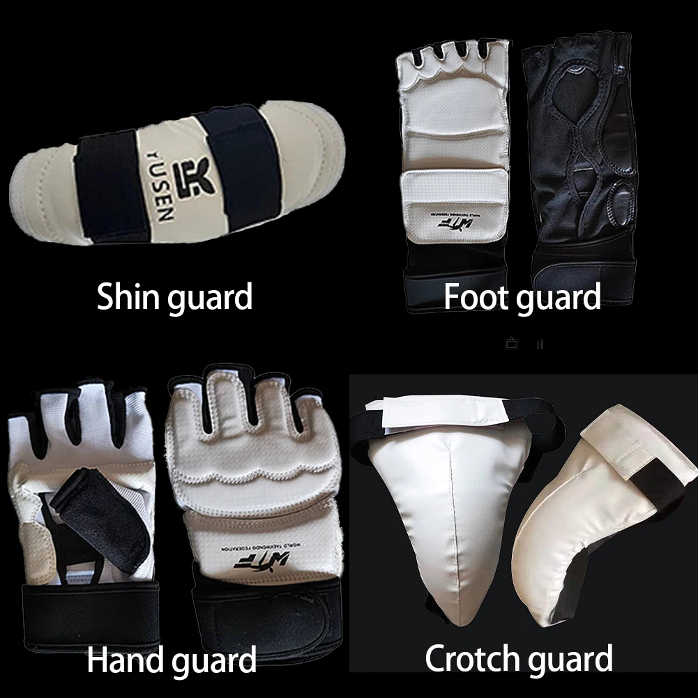 Taekwondo Protective Gear Thickened Combat Training Gear Boxing Match Karate Uniforms Judo Karate Gloves martial arts protector set karate uniform