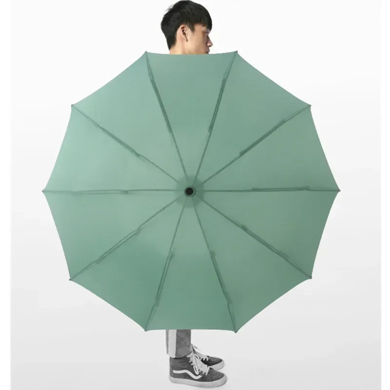 

Female Male Umbrella Windproof Portable Men Women Stripe Automatic Rain Paraguas Reverse For Ribs 10 Folding Reflective