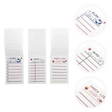 

3pcs Portable Note Pads Time Management Notepads Simple Notepads for Students