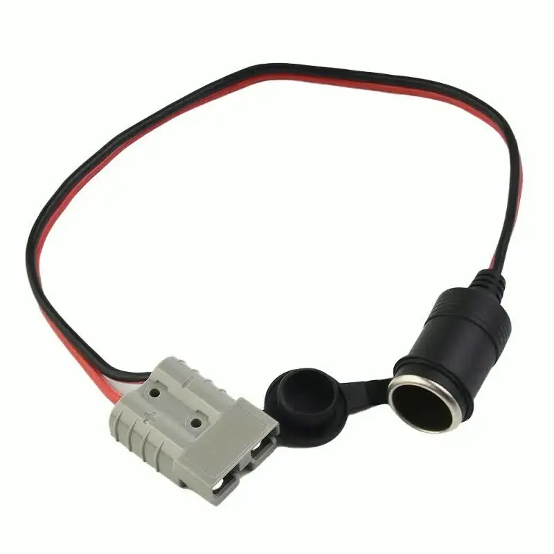 50 Amp For Anderson Plug To 16A Female Cigarette Socket Adaptor 300mm  12/24v 12AWG For Refrigerator Caravan Camping Trailer