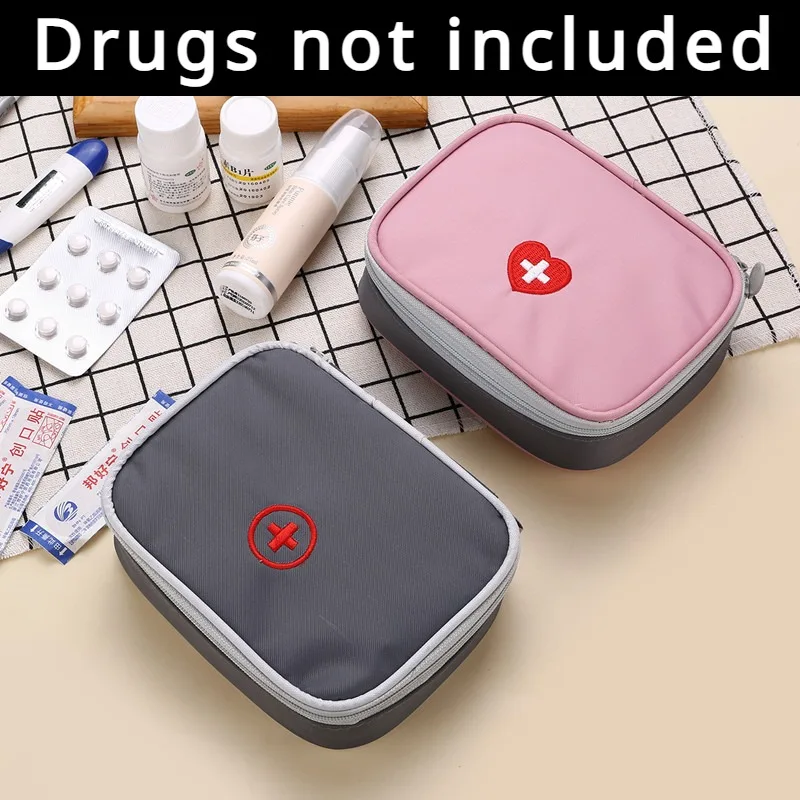 1PC Travel Camping Convenient Storage Bag Medical Bag First Aid Kit Carry-on Small Medicine Sundry Heart Cute Medicine Bag