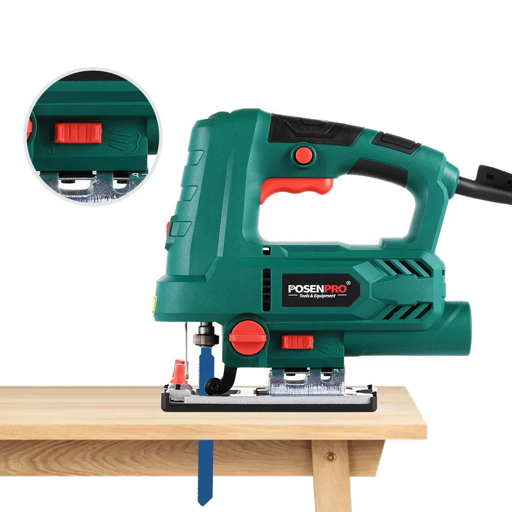 800W JIG SAW Electric Circular Saw Multi-Functional Woodworking/Steelworking Handheld Saw with Bevel Cutting Capability