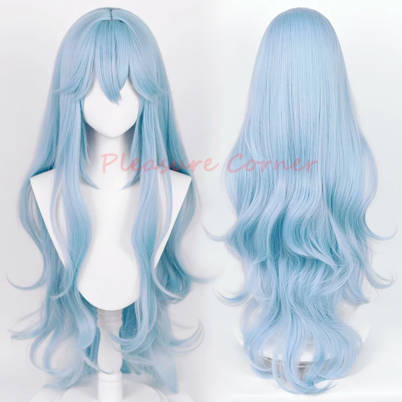 Cosplay Wigs Rei Ayanami Cosplay Women Long Blue Wig Anime EVA Heat Resistant Synthetic Pre Styled