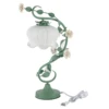 Green Flower Petal Table Lamp Bedroom Bedside Flower Night Light Glass Lampshade 1