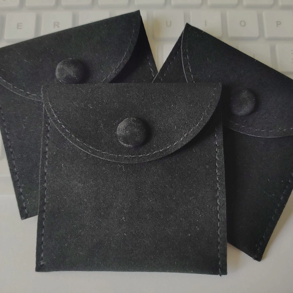 200PCS Custom LOGO 9.5X9.5CM Jewellery Pouch Packaging Bag Soft Velvet Gift Bracelet Necklace Earrings Rings Storeage