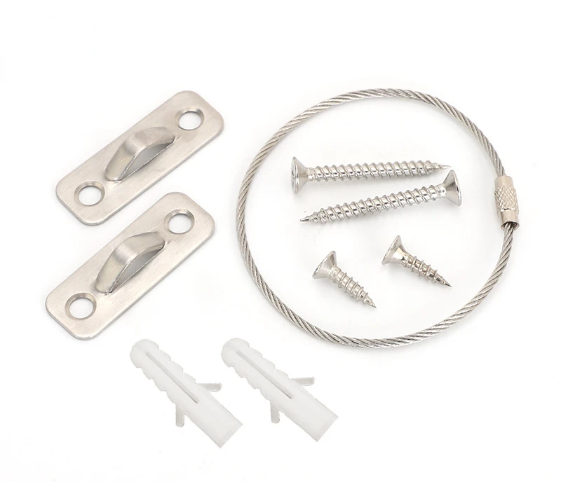 

Furniture Anchor Anti-Tip Straps Bookshelf Cabinet Anti Rewind Tape Keep Safety Metal Wall Anchors Furniture Anti Fall Device