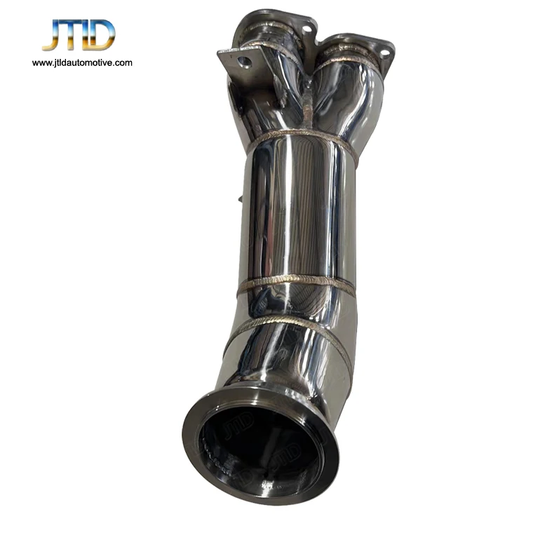 

Stainless Steel Exhaust Front Decat Downpipe Fits for BMW N55 B30 without Catalytic Converter and heat shield