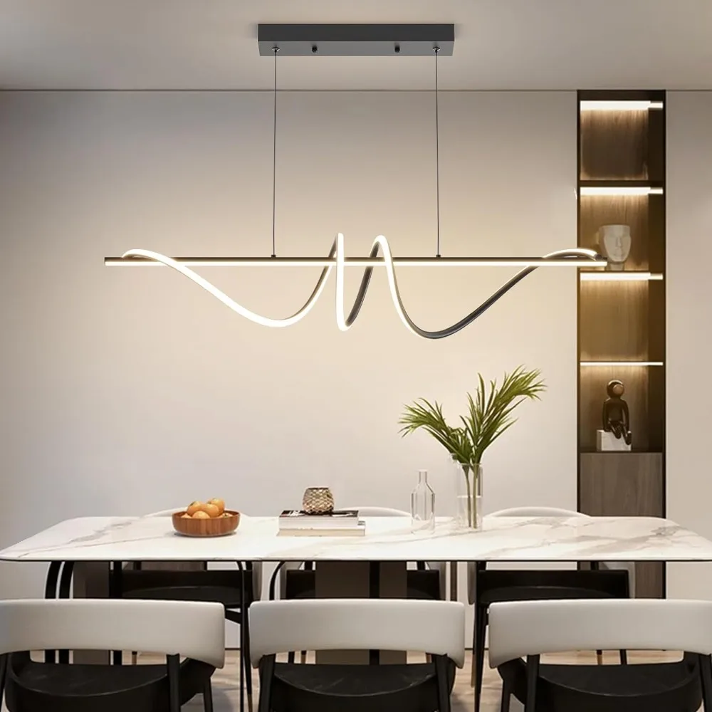 

Chandelier, Dimmable LED Pendant Light, Ring Chandelier for Living Room, Dining Room, Kitchen, Bedroom 39IN