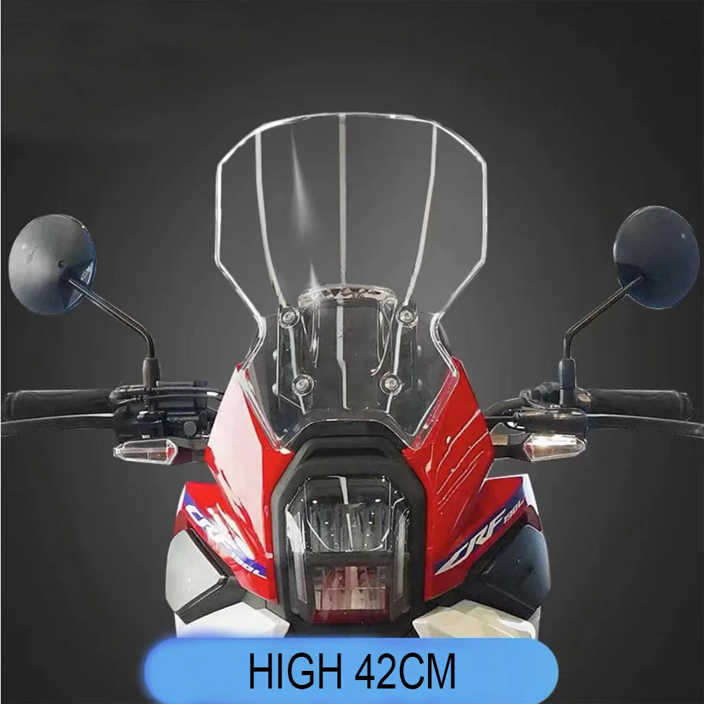 

Motorcycle Raised Windscreen Windshield Wind Deflector For Honda CRF190L CRF 190L