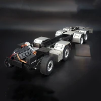 1/14 8X4 RC Truck Full Metal Chassis Suitable for JXM1650 Truck Spreader Two-speed Transmission High-end Metal Truck Chassis 2