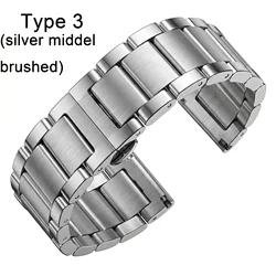Sleek Stainless Steel Watch Band - Premium Metal Replacement Strap - 23mm (3)