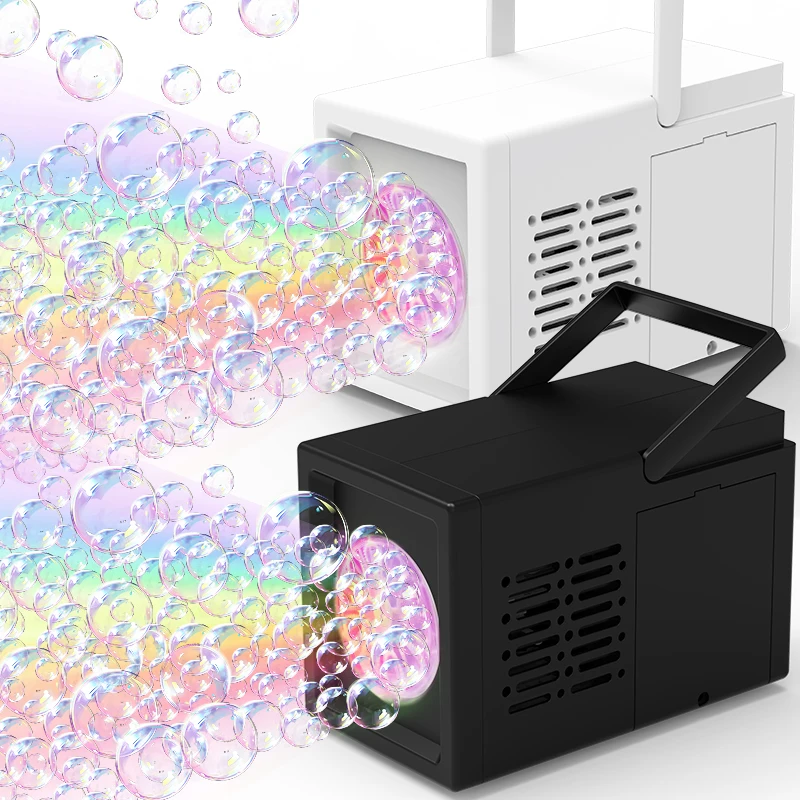 Bring 2 bottles of 50ml bubble water 2 pcs bubble machines Children toy bubble machine 10 hole handheld portable game bubble toy 2