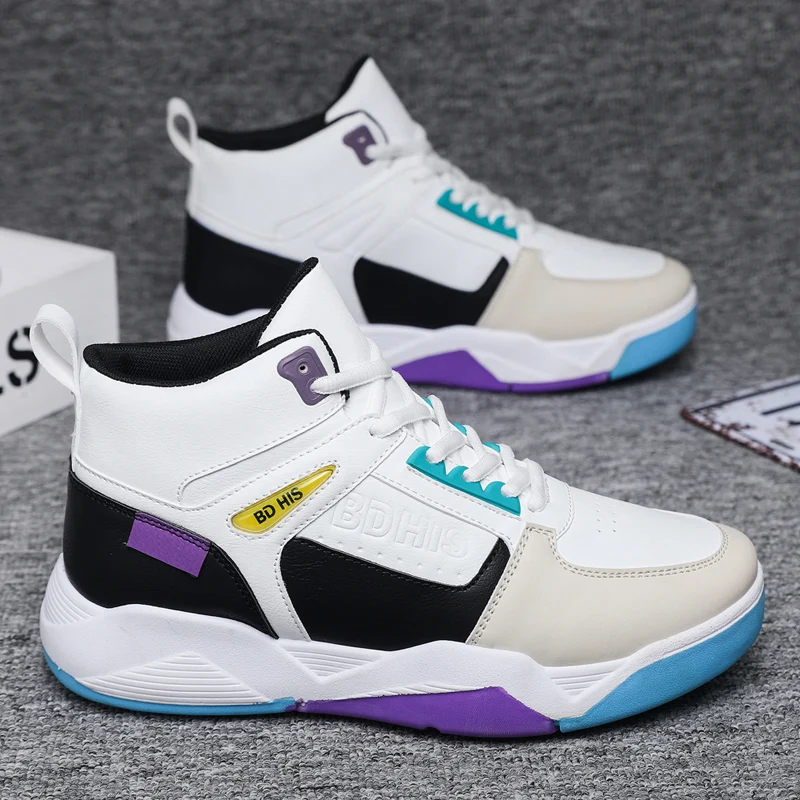Men's Basketball Shoes Sports Casual Fashion Sneakers Training  Anti-Slip Wear Resistance Shock Absorption Size 39-44